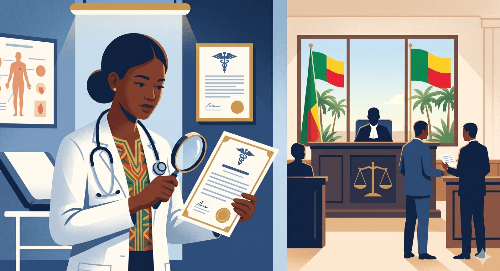 Certificat de visite et de contre-visite médicale : droits et obligations au Bénin
