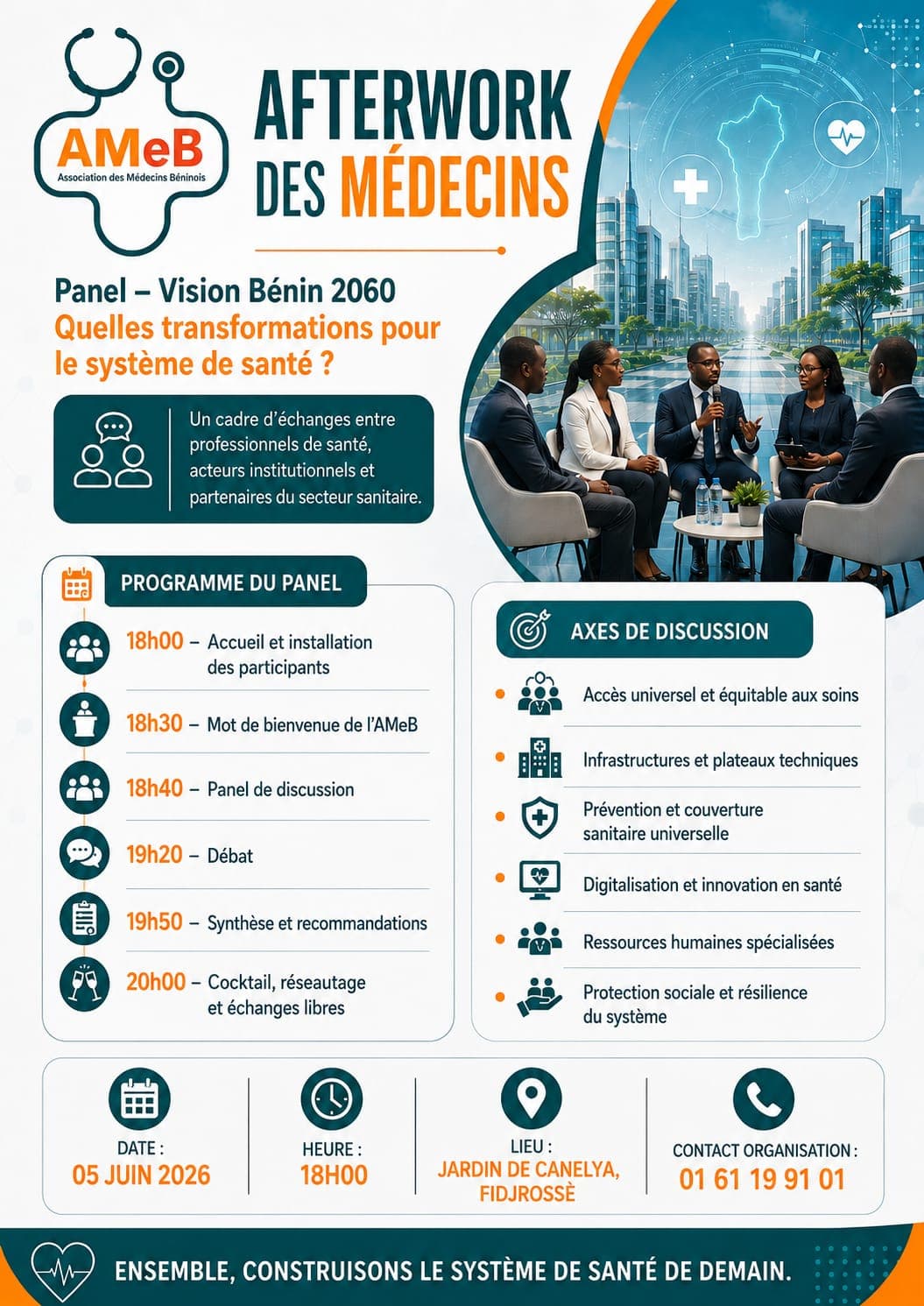 Afterwork des Médecins : Docertif était à Fidjrossè pour parler de l'avenir du système de santé béninois